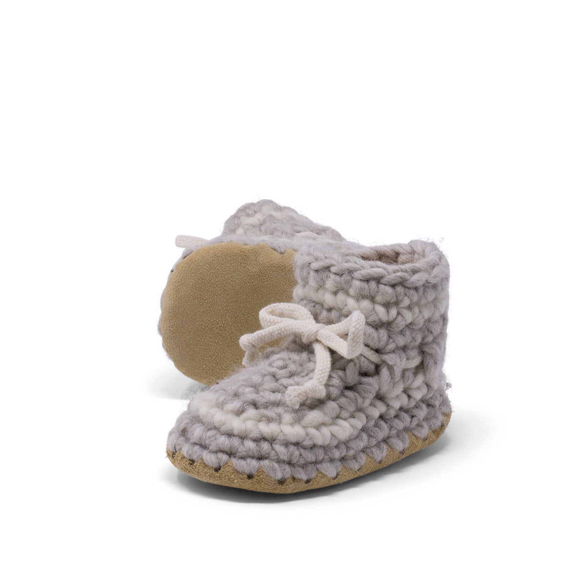 Padraig Bootie - Child - Grey w/ Stripe-Mountain Baby